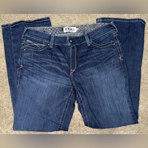 Women’s Ariat R.E.A.L Mid Rise Stretch Whipstitch Bootcut Jean Size 34R